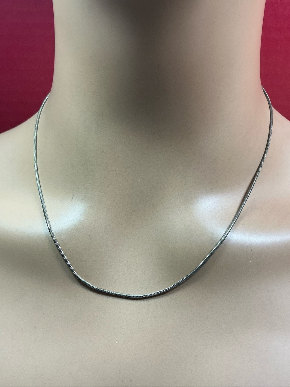 Sterling Silver Snake Chain Necklace - Silver